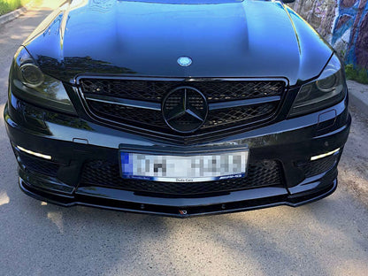 Maxton Design Front Splitter Mercedes-Benz C63 AMG Sedan / Estate W204 / S204 Facelift