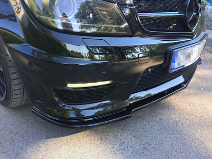Maxton Design Front Splitter Mercedes-Benz C63 AMG Sedan / Estate W204 / S204 Facelift