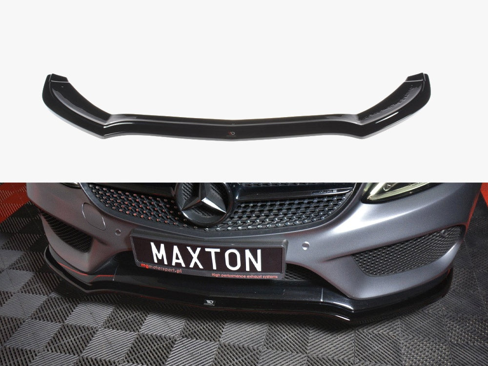 Maxton Design Front Splitter Mercedes C-class W205 Coupe Amg-line (2015-2018)