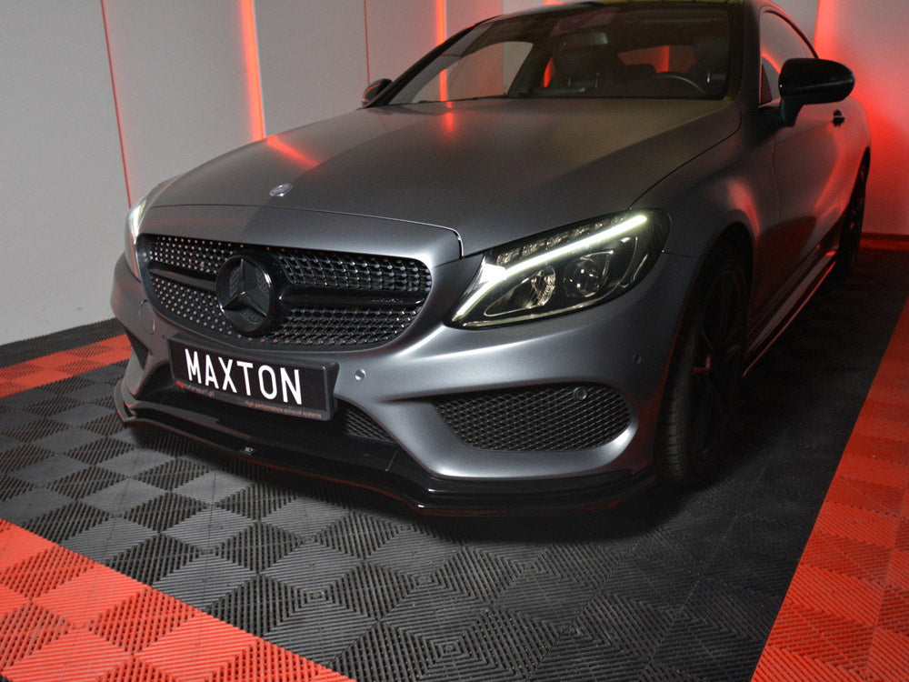 Maxton Design Front Splitter Mercedes C-class W205 Coupe Amg-line (2015-2018)
