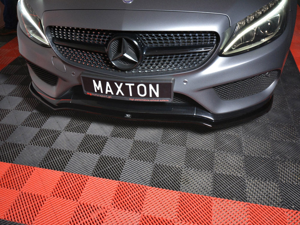 Maxton Design Front Splitter Mercedes C-class W205 Coupe Amg-line (2015-2018)