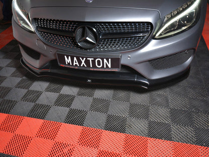 Maxton Design Front Splitter Mercedes C-class W205 Coupe Amg-line (2015-2018)