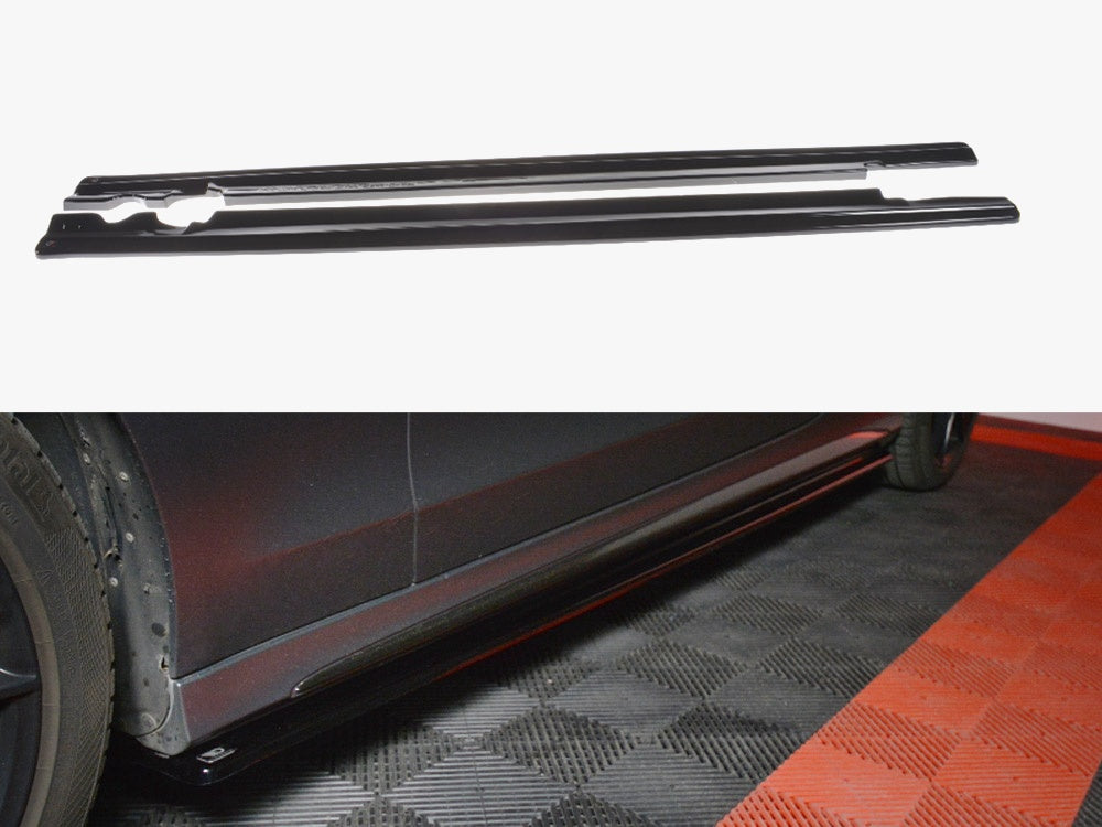 Maxton Design Side Skirts Splitters Mercedes C-class W205 Coupe Amg-line (2015-2018)