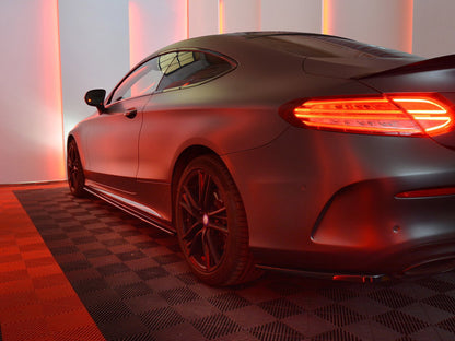 Maxton Design Side Skirts Splitters Mercedes C-class W205 Coupe Amg-line (2015-2018)