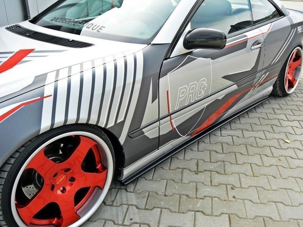 Maxton Design Side Skirts Diffusers Mercedes CL-Class C215 - Carbon Look