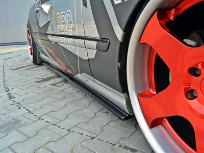 Maxton Design Side Skirts Diffusers Mercedes CL-Class C215 - Carbon Look