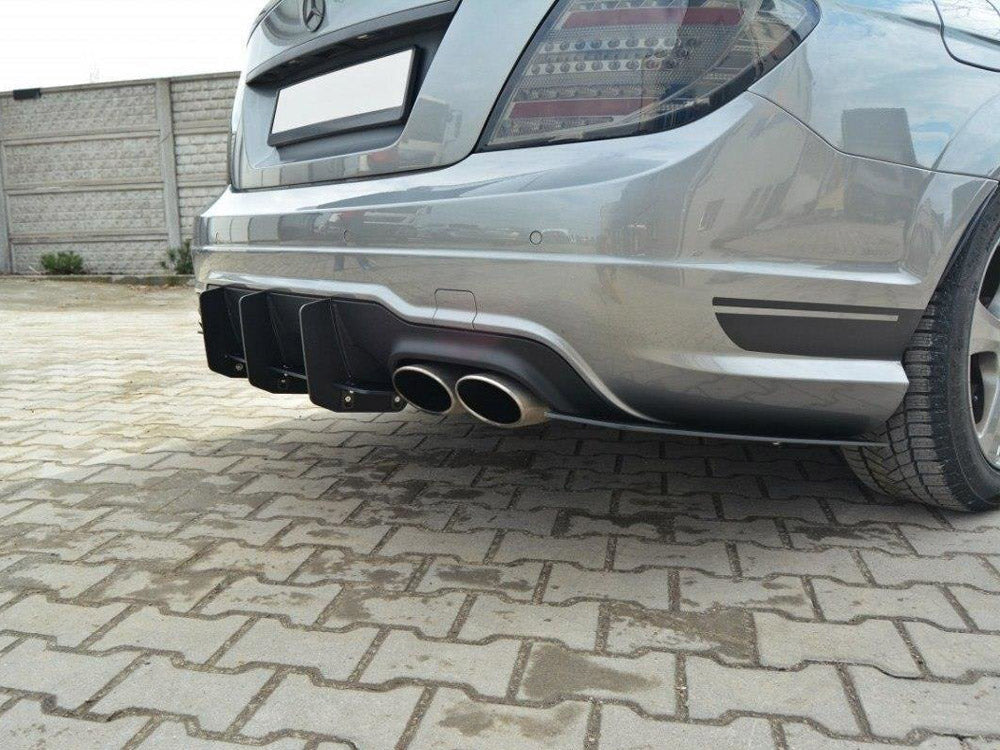 Maxton Design Rear Diffuser & Rear Side Splitters Mercedes-Benz C Sedan / Estate AMG-Line W204 / S204