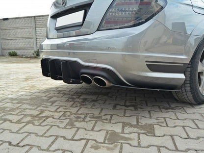 Maxton Design Rear Diffuser & Rear Side Splitters Mercedes-Benz C Sedan / Estate AMG-Line W204 / S204