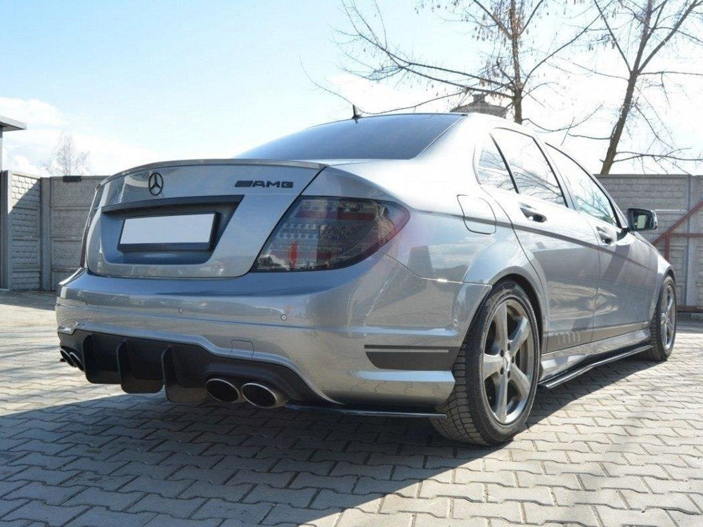 Maxton Design Rear Diffuser V.2 Mercedes C W204 Amg-line (Facelift) (2011-2014)