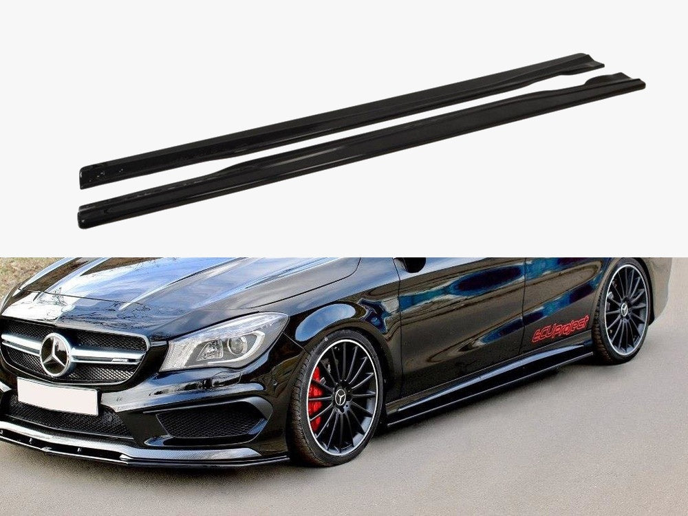 Maxton Design Side Skirts Diffusers Mercedes CLA 45 AMG C117/A45 AMG W176 (Preface)