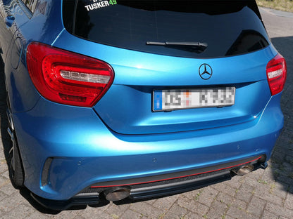 Maxton Design Rear Splitter Mercedes A-Class W176 AMG-Line Pre-Facelift - Textured