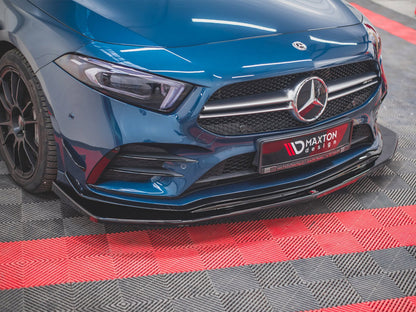 Maxton Design Front Splitter V.3 Mercedes A35 AMG AERO W177