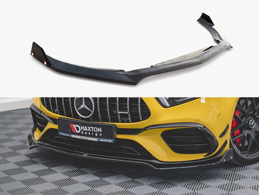 Maxton Design Front Splitter V.3 + Flaps Mercedes-AMG A 45 S Aero Pack W177