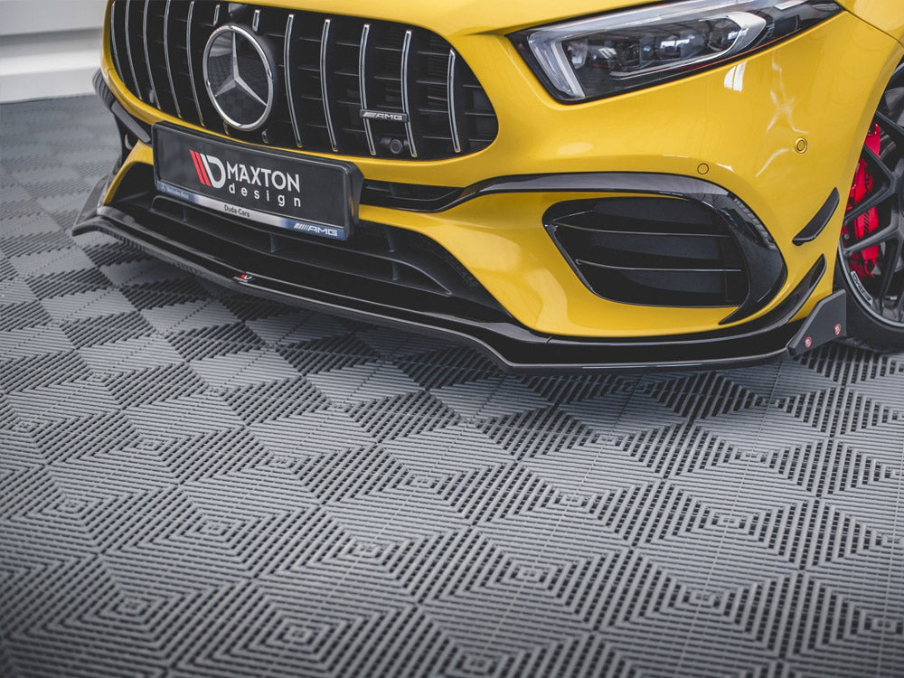 Maxton Design Front Splitter V.3 + Flaps Mercedes-AMG A 45 S Aero Pack W177