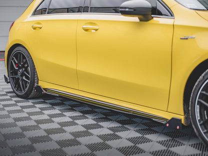 Maxton Design Side Skirts Diffusers V.2 + Flaps Mercedes AMG A45 S