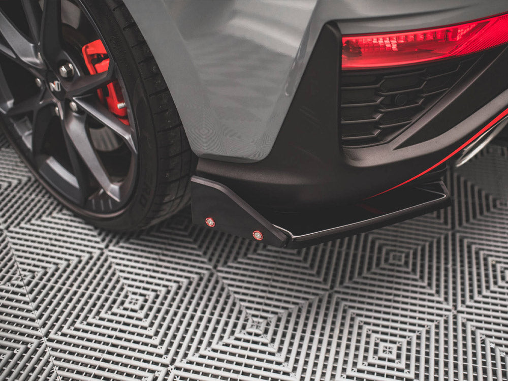 Maxton Design Rear Side Splitters V.1 + Flaps Hyundai I30 N Hatchback Mk3 Facelift