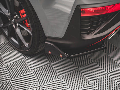 Maxton Design Rear Side Splitters V.1 + Flaps Hyundai I30 N Hatchback Mk3 Facelift