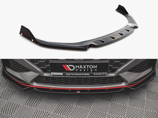 Maxton Design Front Splitter V.1 + Flaps Hyundai I30 N / I30 N-Line Hatchback / Fastback Mk3 Facelift