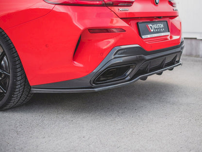 Maxton Design Central Rear Splitter (Vertical Bars) BMW 8 Coupe M-Pack G15