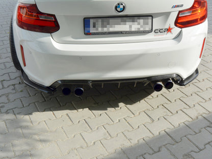 Maxton Design Rear Side Splitters BMW M2 F87 Coupe - Textured