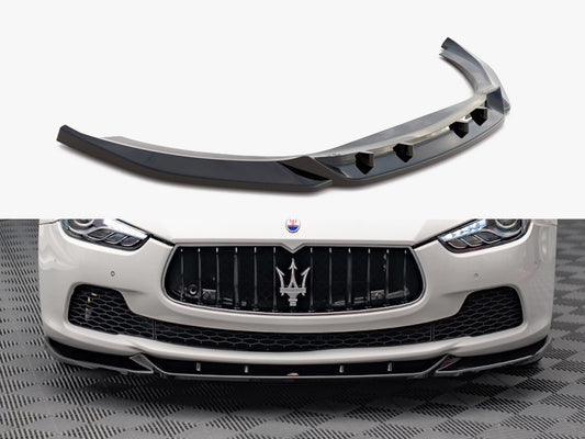 Maxton Design Front Splitter V.1 Maserati Ghibli MK3 (2013-2017)