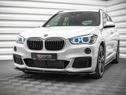 Maxton Design Front Splitter V.1 Bmw X1 M-pack F48 (2015-2019)