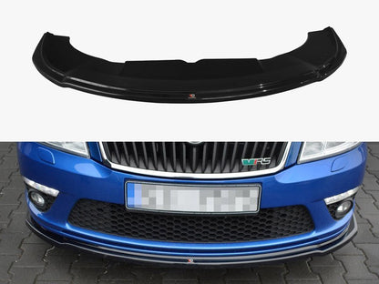 Maxton Design Front Splitter V.2 Skoda Octavia MK2 VRS Facelift  (2008-2013)