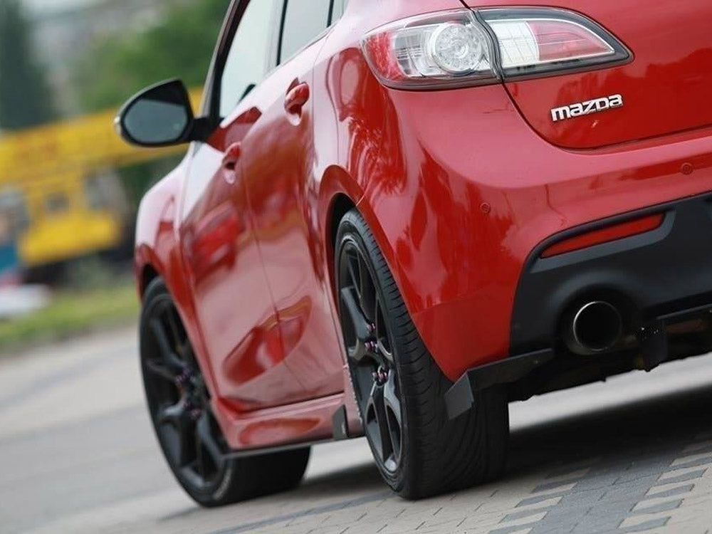Maxton Design Racing Rear Side Splitters Mazda 3 Mk2 MPS