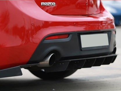Maxton Design Racing Rear Side Splitters Mazda 3 Mk2 MPS