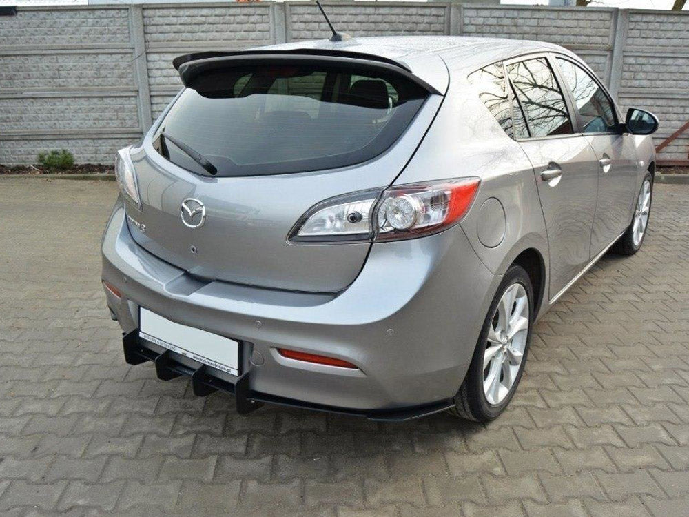 Maxton Design Mazda 3 MK2 Sport (Preface) Rear Diffuser & Rear Side Splitters