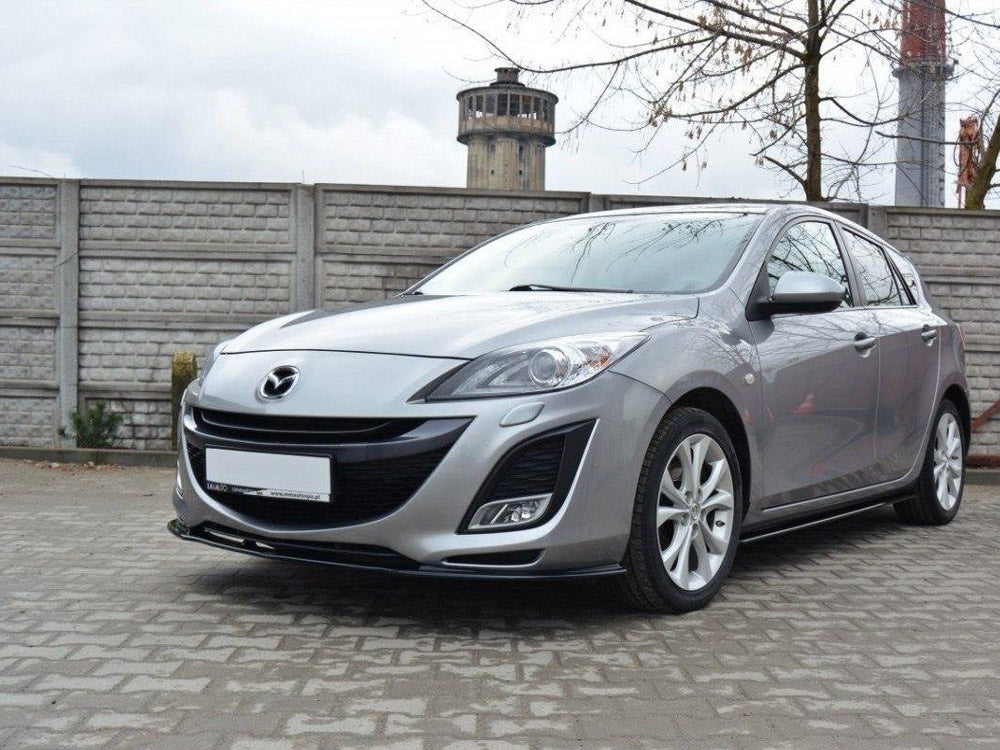 Maxton Design Front Splitter Mazda 3 Mk2 Sport (Preface) - Carbon Look