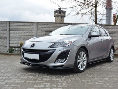 Maxton Design Front Splitter Mazda 3 Mk2 Sport (Preface) - Carbon Look