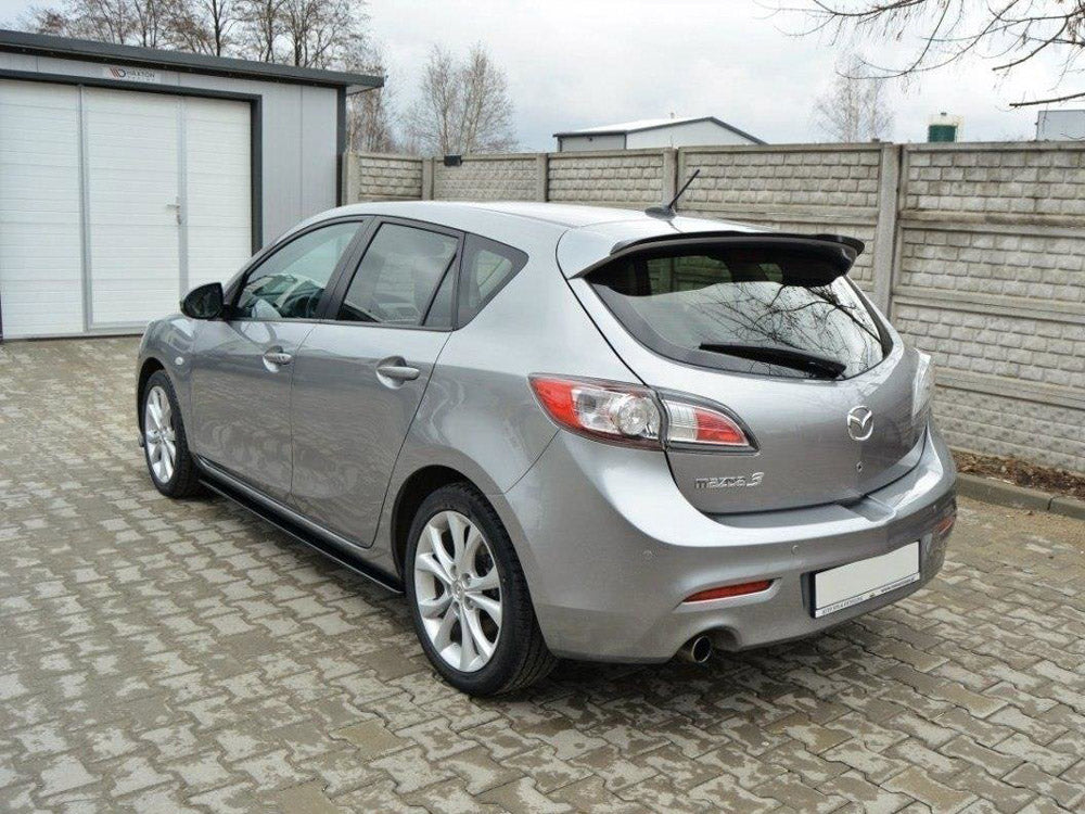 Maxton Design Side Skirts Diffusers Mazda 3 MK2 Sport (Preface) - Carbon Look