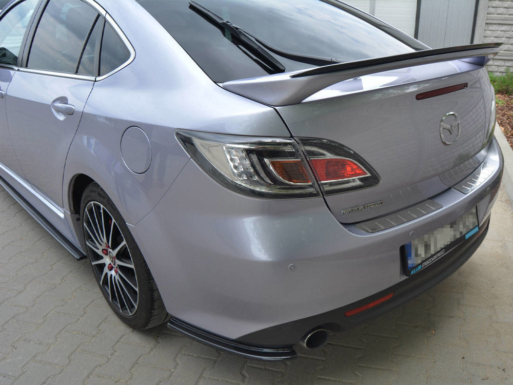 Maxton Design Spoiler Extension CAP  Mazda 6 MK2 Sport Hatch (Gh-series) Pre-facelift (2008-2010)