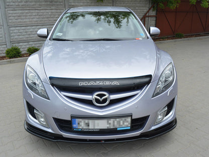 Maxton Design Front Splitter Mazda 6 Mk2 Sport Hatch (GH-series) Pre-facelift (2008-2010) - Carbon Look