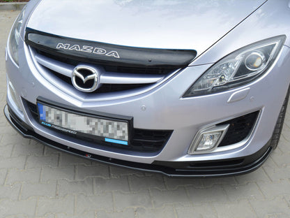Maxton Design Front Splitter Mazda 6 Mk2 Sport Hatch (GH-series) Pre-facelift (2008-2010) - Carbon Look