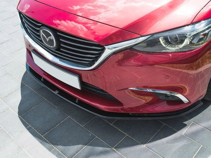 Maxton Design Front Splitter V.1 Mazda 6 GJ (MK3) Facelift (2014- 2017) - Textured