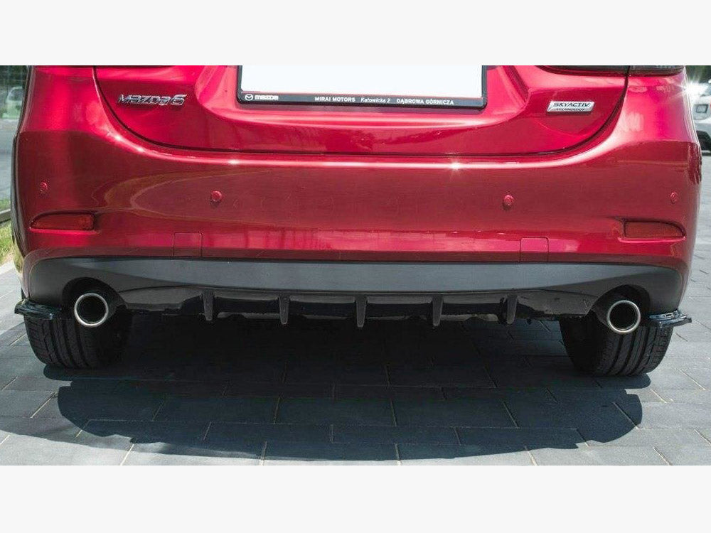 Maxton Design Rear Side Splitters Mazda 6 GJ (MK3) Facelift (2014- 2017) - Textured