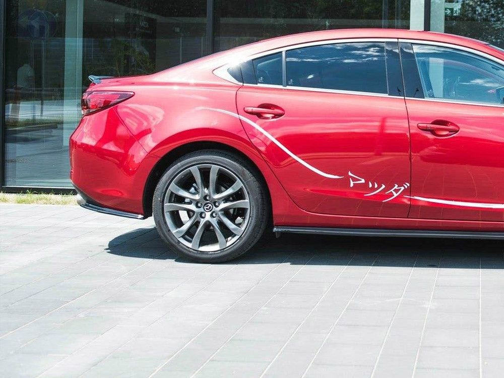 Maxton Design Rear Side Splitters Mazda 6 GJ (MK3) Facelift (2014- 2017) - Textured