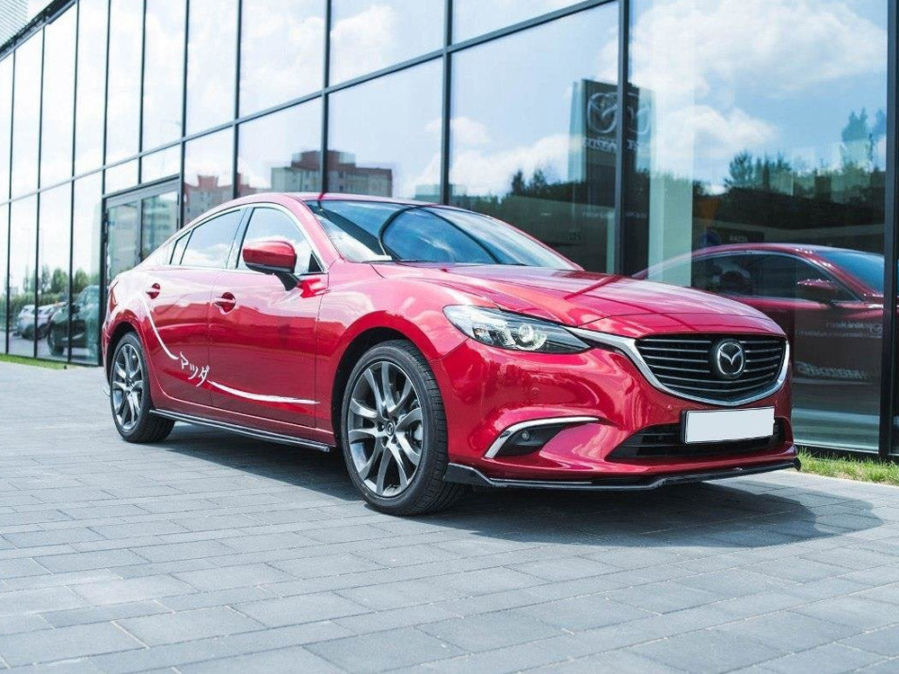 Maxton Design Side Skirts Diffusers Mazda 6 Sedan GJ Mk3 - Carbon Look