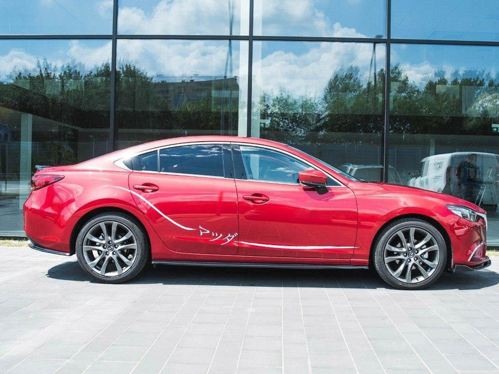 Maxton Design Side Skirts Diffusers Mazda 6 Sedan GJ Mk3 - Carbon Look