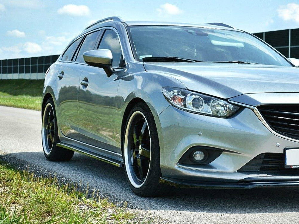 Maxton Design Side Skirts Diffusers V.1 Mazda 6 Estate GJ Mk3 - Textured