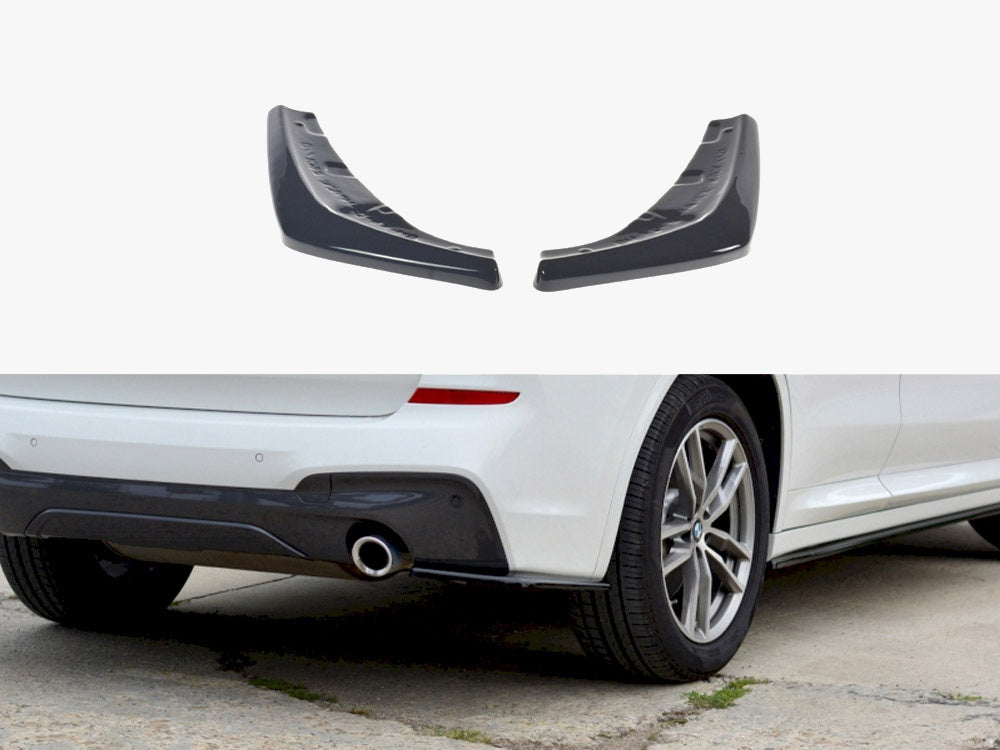 Maxton Design Rear Side Splitters BMW X3 G01 M-Pack - Carbon Look
