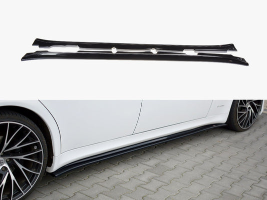 Maxton Design Side Skirts Diffusers Maserati Quattroporte MK5 Facelift (2009-2012)
