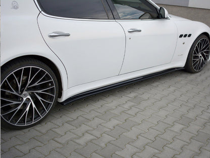 Maxton Design Side Skirts Diffusers Maserati Quattroporte MK5 Facelift (2009-2012) - Textured