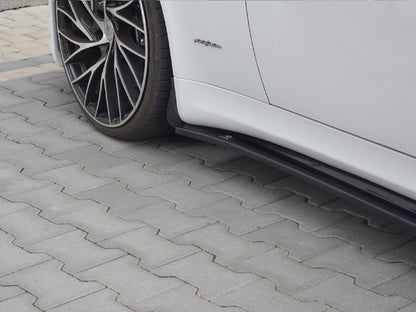 Maxton Design Side Skirts Diffusers Maserati Quattroporte MK5 Facelift (2009-2012) - Carbon Look