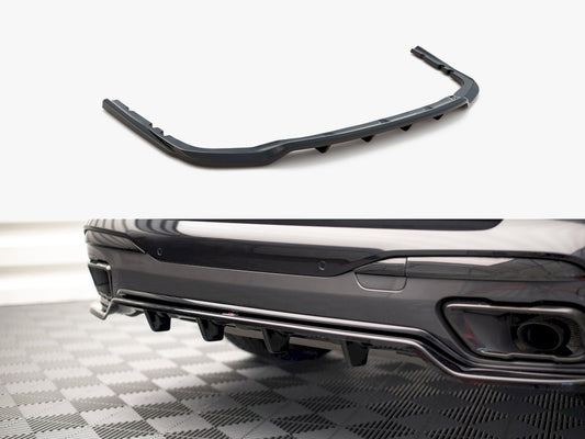 Maxton Design Central Rear Splitter (Vertical Bars) BMW X7 M-Pack G07