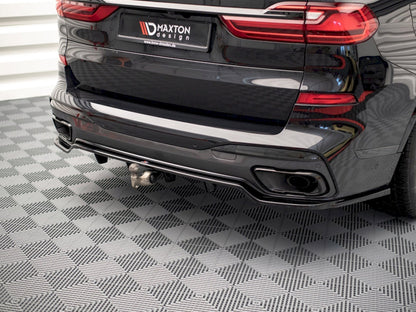 Maxton Design Central Rear Splitter (Vertical Bars) BMW X7 M-Pack G07