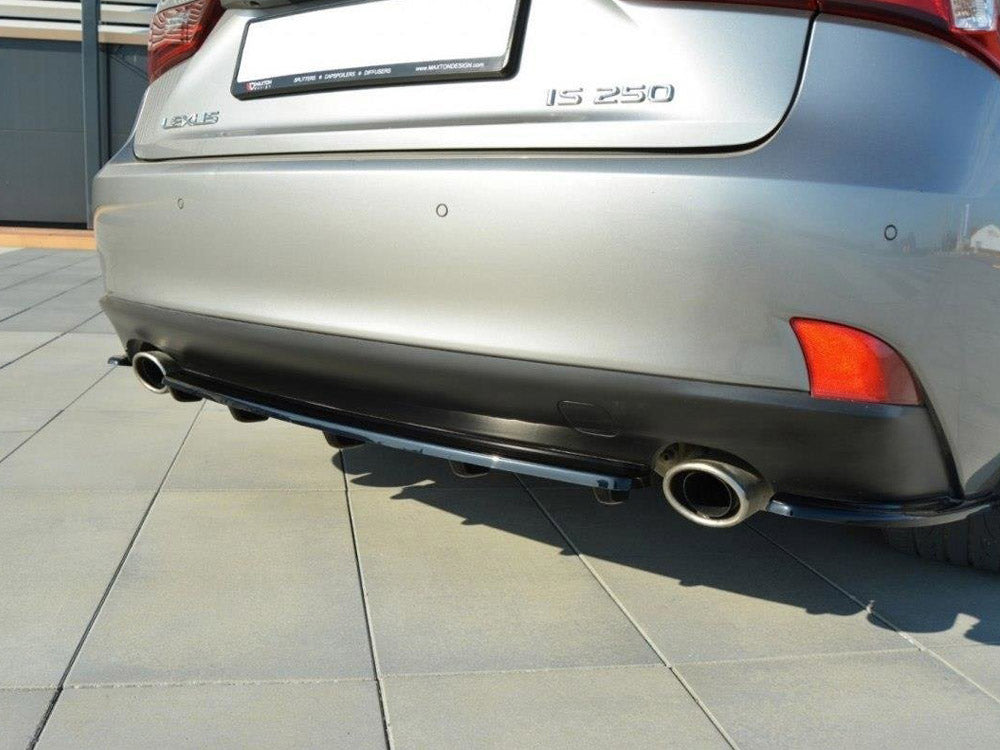 Maxton Design Central Rear Splitter (Vertical Bars) Lexus IS Mk3 T