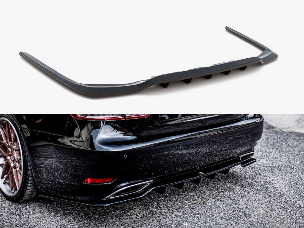 Maxton Design Rear Splitter (Vertical Bars) Lexus LS Mk4 Facelift